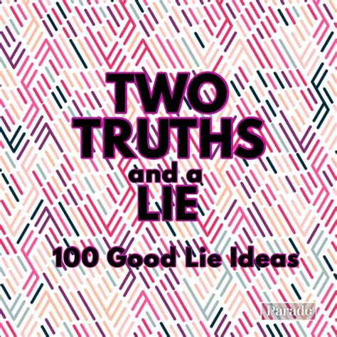 Two Truths and a Lie