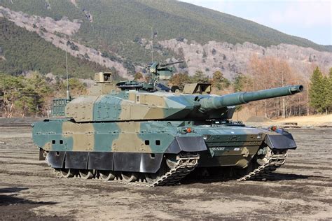 Type 10 tank on display