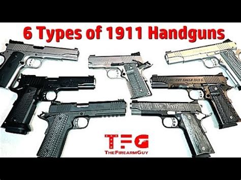 There are many variations of the 1911 handgun available