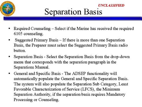 Types of Administrative Separation in the Marine Corps