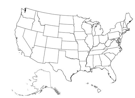 Types of Blank U.S. Maps