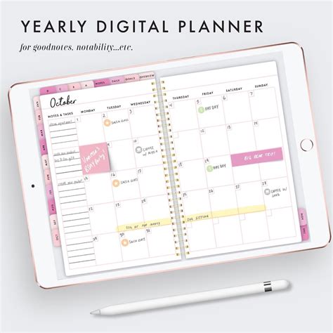 Types Of Digital Planner Templates