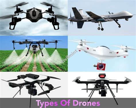 Different types of drones