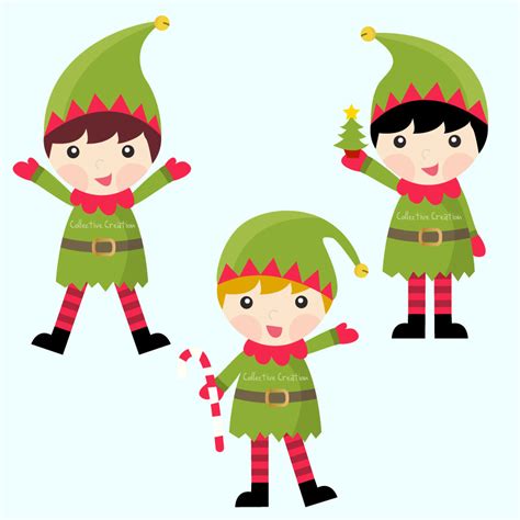 Types of Elf Clipart