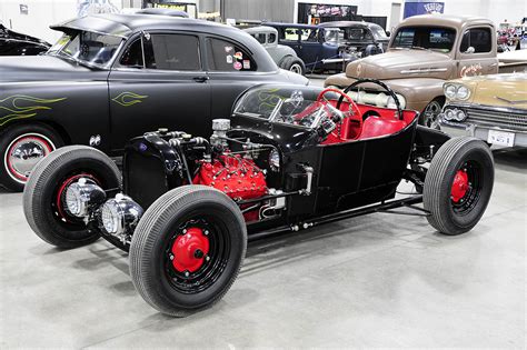 A rat rod on the open road