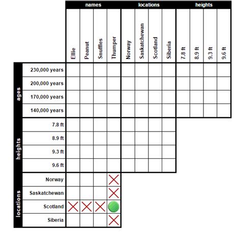 Types of Logic Puzzles with Grids