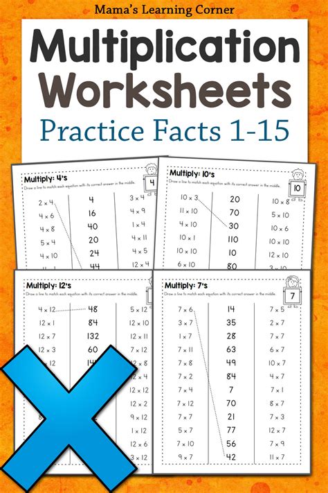 Types of Multiplication Fact Sheets