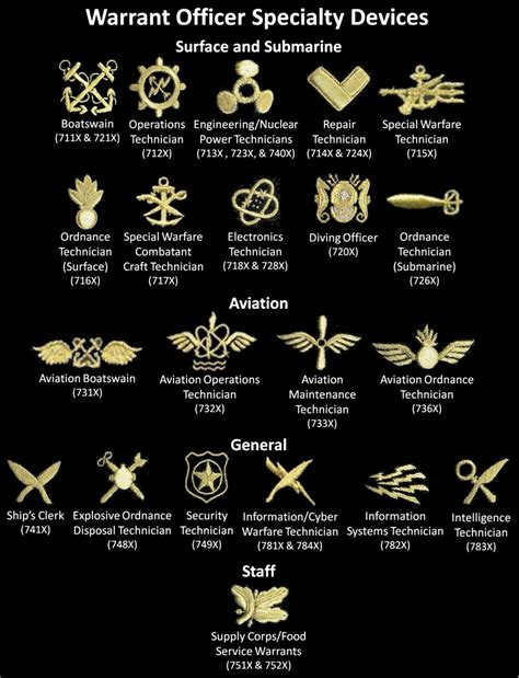 A photo of different types of naval officers