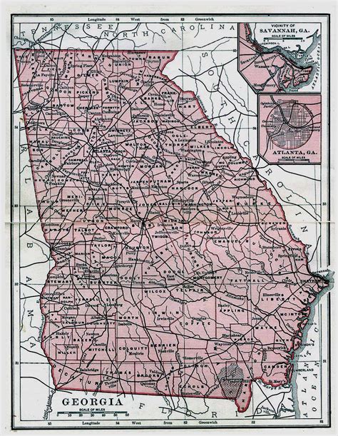 Types of Old Georgia Maps