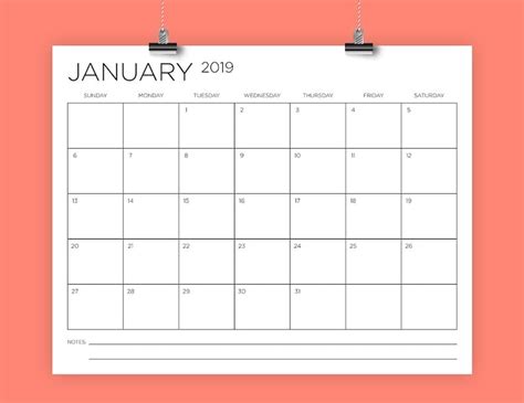 Types of free lined printable calendar templates for daily planning