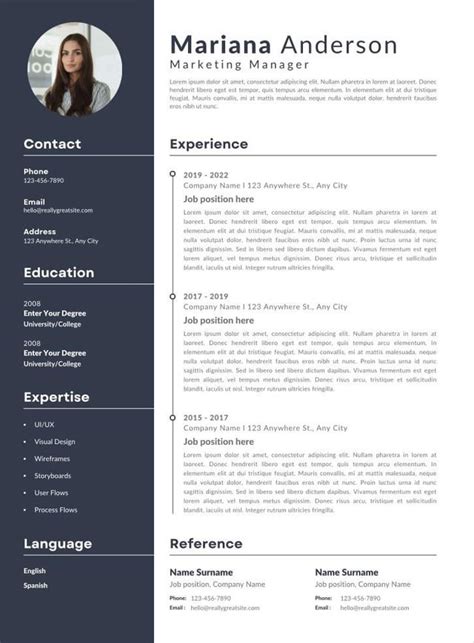 Types of Blank Resume Templates