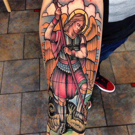 Types of St Michael tattoos