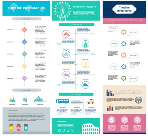 Types of Timeline Infographics