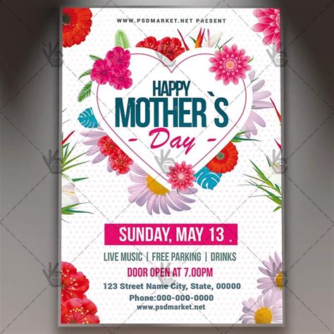 Typography and Fonts for Mother's Day Flyer Templates