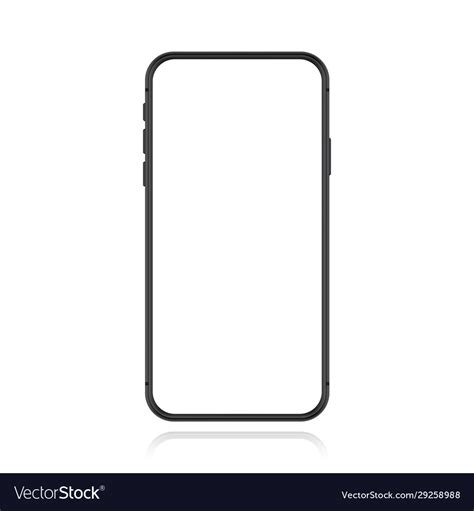 Typography-based blank phone screen template