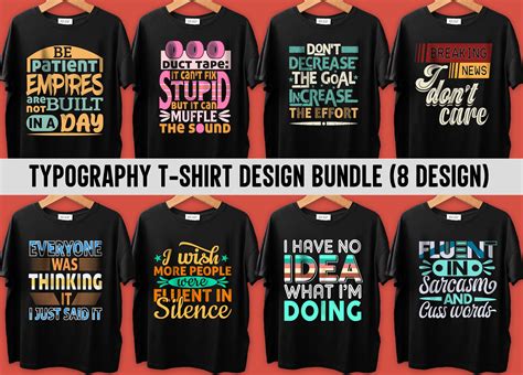 Typography-Based T-Shirt Design Template