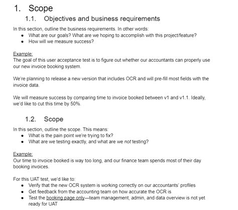 UAT Test Plan Template in PDF