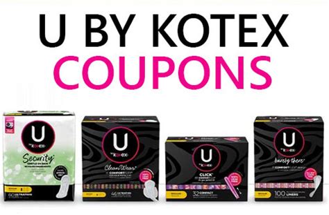 U by Kotex Coupons 1