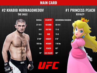 UFC fighter stats template