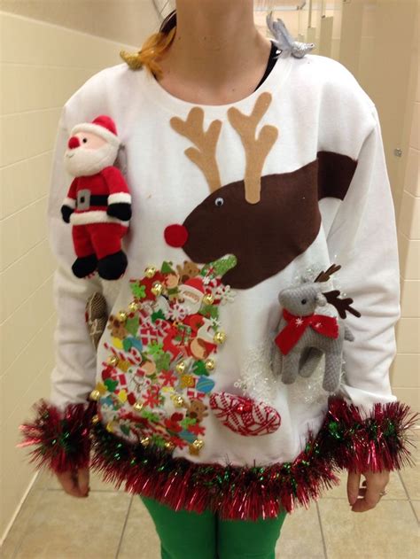 Ugly Christmas sweater featuring a snowman design