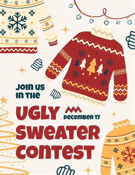 Ugly Sweater Contest Templates