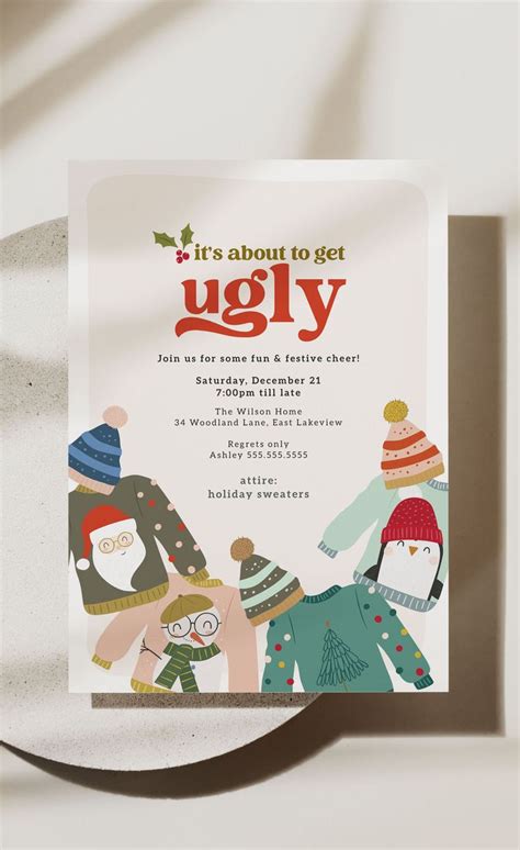 Ugly Sweater Invitation Idea 10