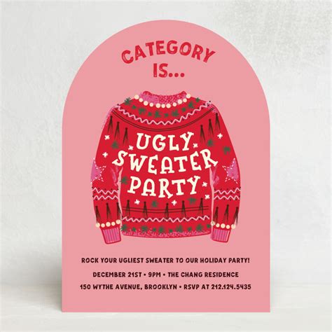 Ugly Sweater Invitation Idea 3