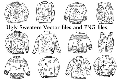 Ugly Sweater Templates