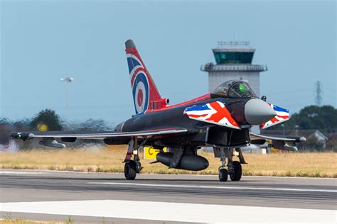 A Royal Air Force Eurofighter Typhoon