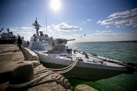 Ukrainian Navy ships at sea during exercises