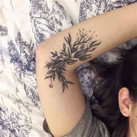 Under Elbow Tattoo Ideas