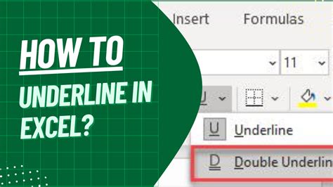 Underline Cells in Excel Gallery