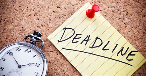 Understanding the concept of deadlines