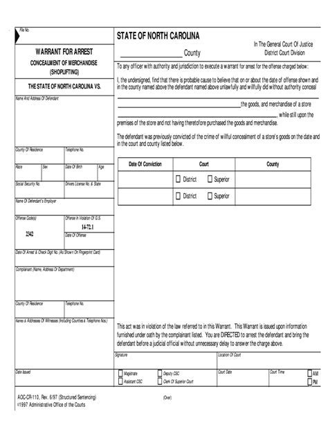 Understanding NC Warrant Lookup Process