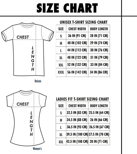 Understanding T-Shirt Sizing