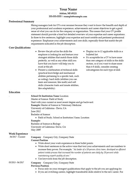 Understated CV Template