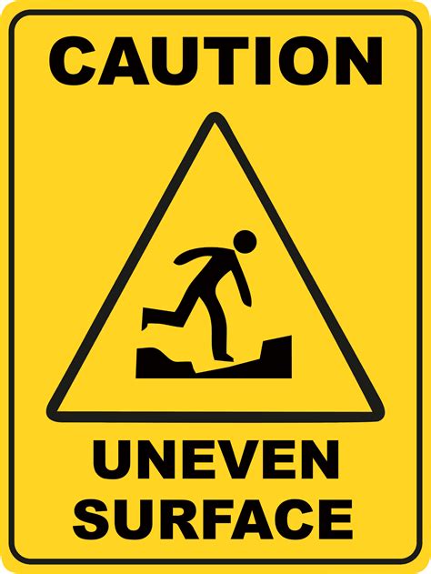 Uneven Surface Signs