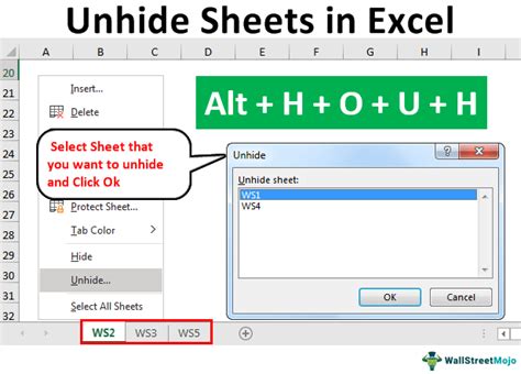 Unhide Excel Sheet