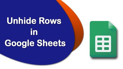 Unhide Rows in Google Spreadsheets Hidden Rows Indicator Example