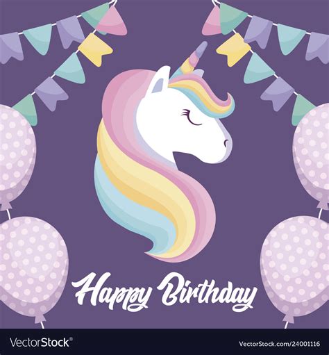 Unicorn birthday card templates printable for kids