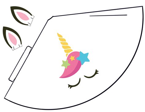 Unicorn Birthday Hat Template