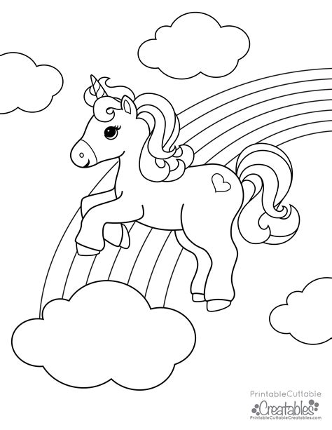 Unicorn coloring pages for kids to download for free