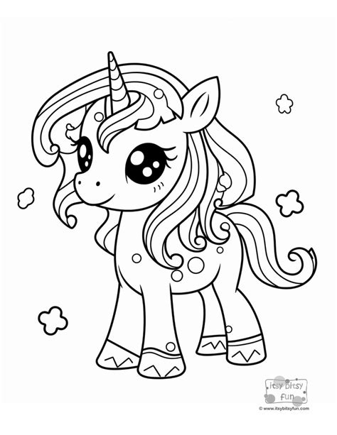 Unicorn coloring pages to print for kids