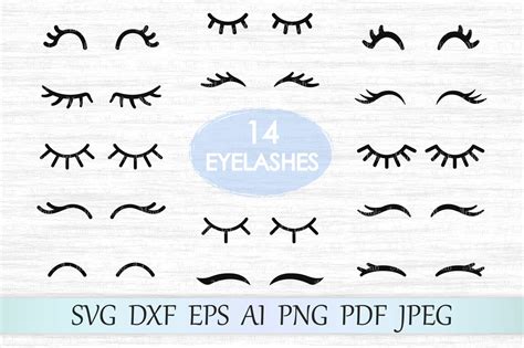 Unicorn Eyelash Template Image 4