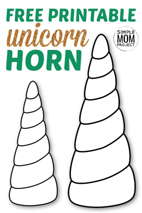 Unicorn Horn Template