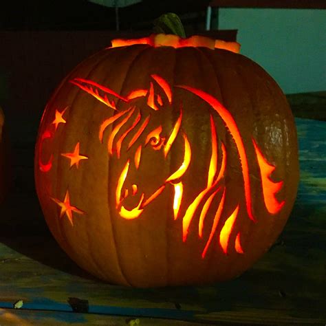 Unicorn Pumpkin Design