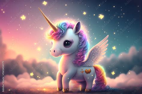 Unicorn with rainbow manes coloring page