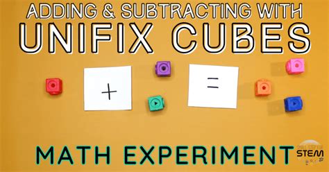 Unifix cubes subtraction