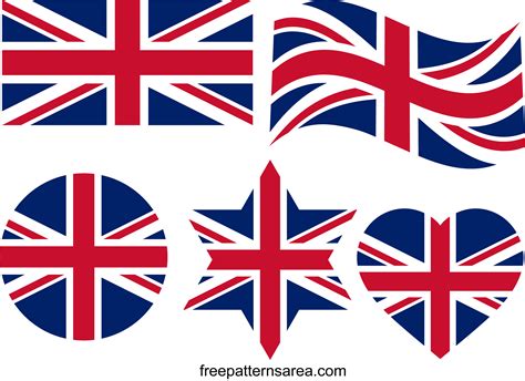 Union Jack Flag Template Design