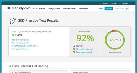 Features of Union Test Prep GED Practice Test